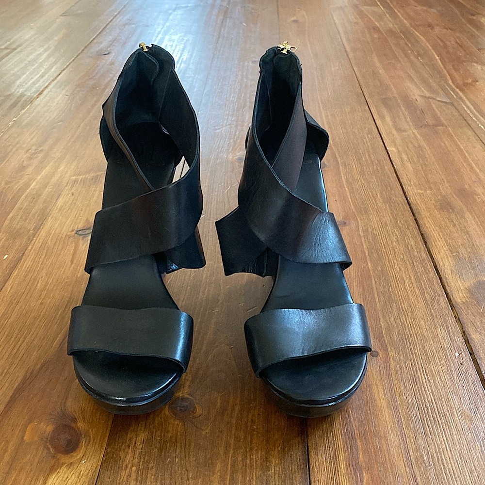 NEW DVF Cross Strap Wedges
